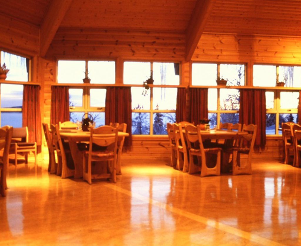 Spisesalen på finnskogtoppen på 90-tallet